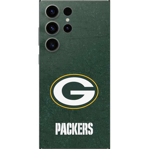 NFL Green Bay Packers Distressed Galaxy S25 Ultra Skin